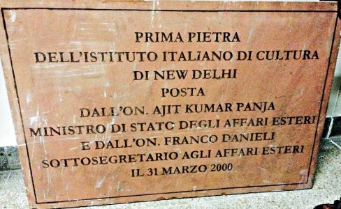 New Delhi - Prima Pietra dell' Istituto italiano di cultura